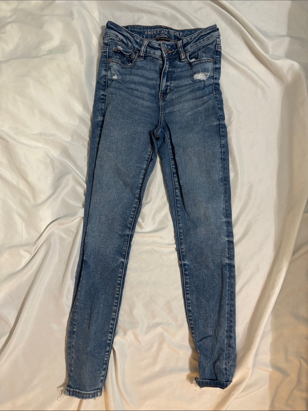 American Eagle Outfitters Women's Dark Blue Skinny Jeans